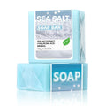 Handmade sea salt and hyaluronic acid essential oil soap by Showlu Fashion Store, moisturizing and deep cleansing for skin.