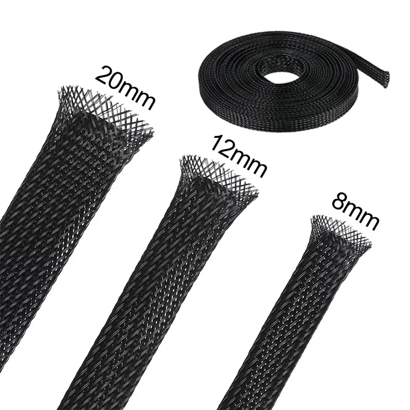 Showlu Smart General hose protection sleeve wrapped around garden hose for durability and protection.