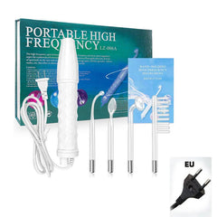 Facial Galvanic High Frequency Facial Therapy Wand For Hair Growth 4 In 1 Acne Removal Skin Care Glass Tube Facial Beauty Tools
