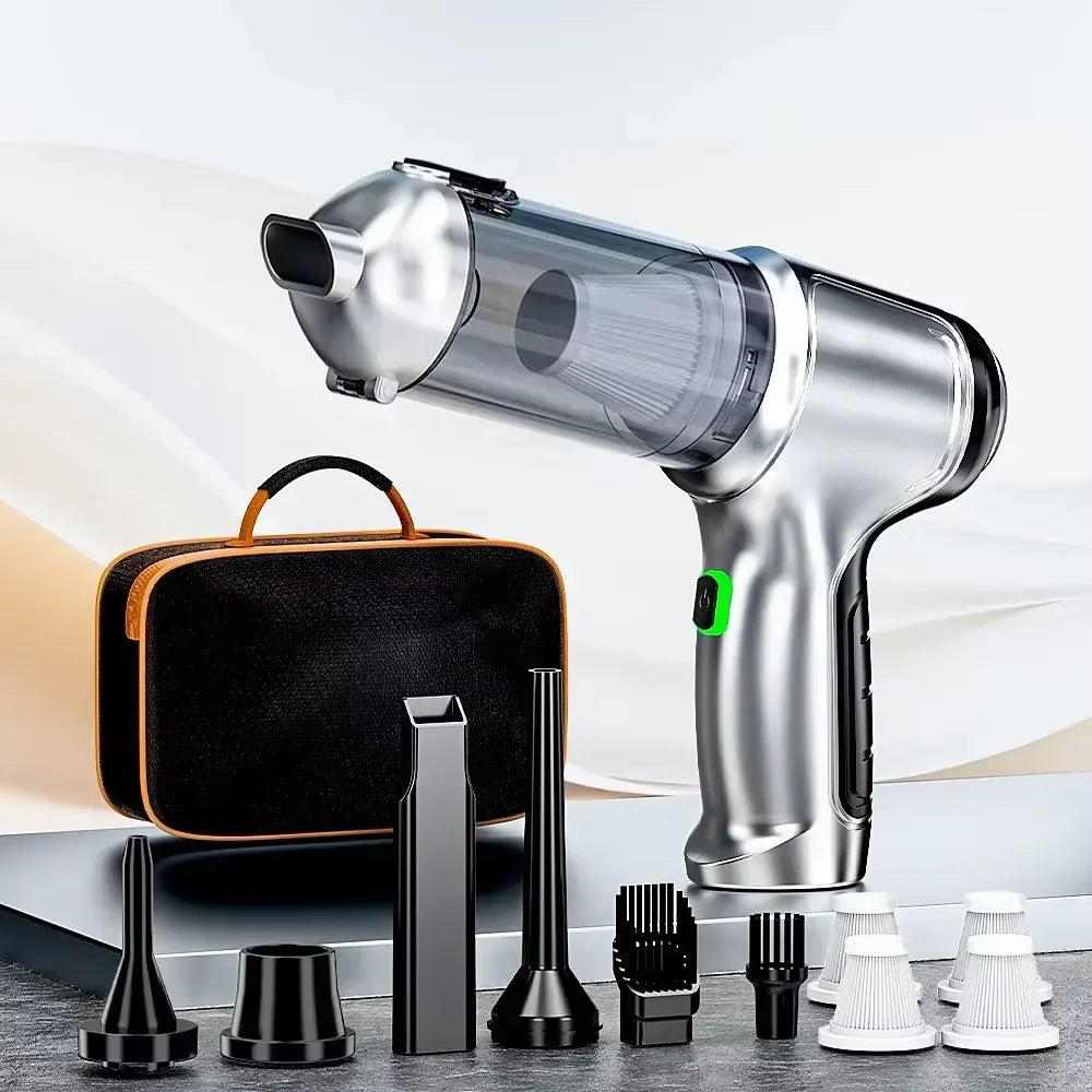 SZUK Mini Car Vacuum Cleaner by SHOWLU FASHION STORE, handheld wireless device with powerful 638000Pa suction for car cleaning.