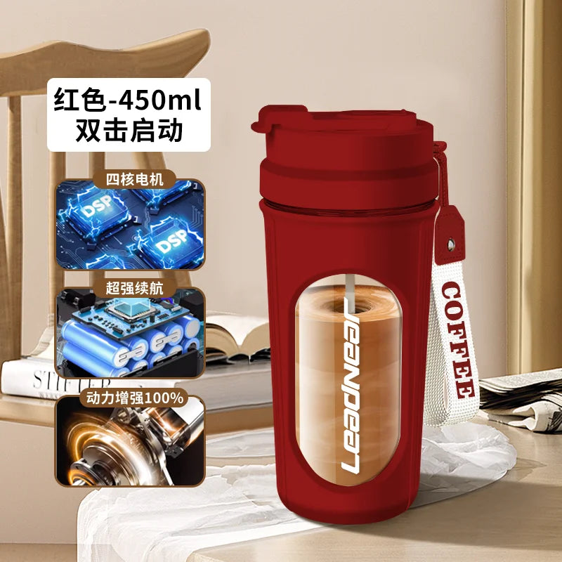 Portable USB Electric Automatic Mixing Cup Coffee Milk Stirrer 450ml Rechargeable New In Self-Stirring Shaker Cup Outdoor Sports