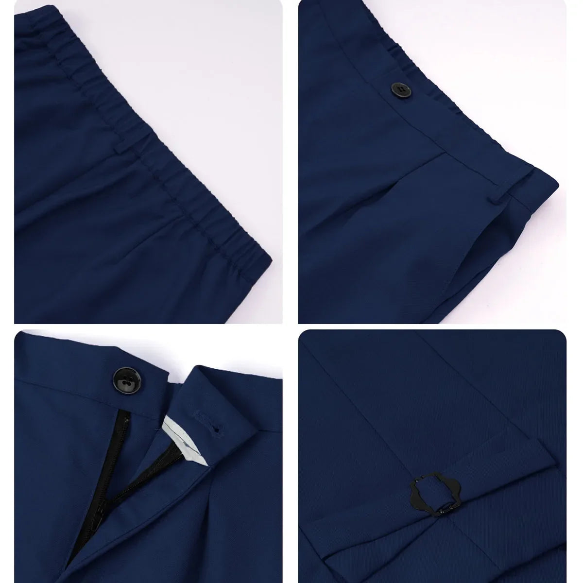 A&J DESIGN boys formal wedding suit with black tuxedo blazer, vest, and matching pants, perfect for special occasions