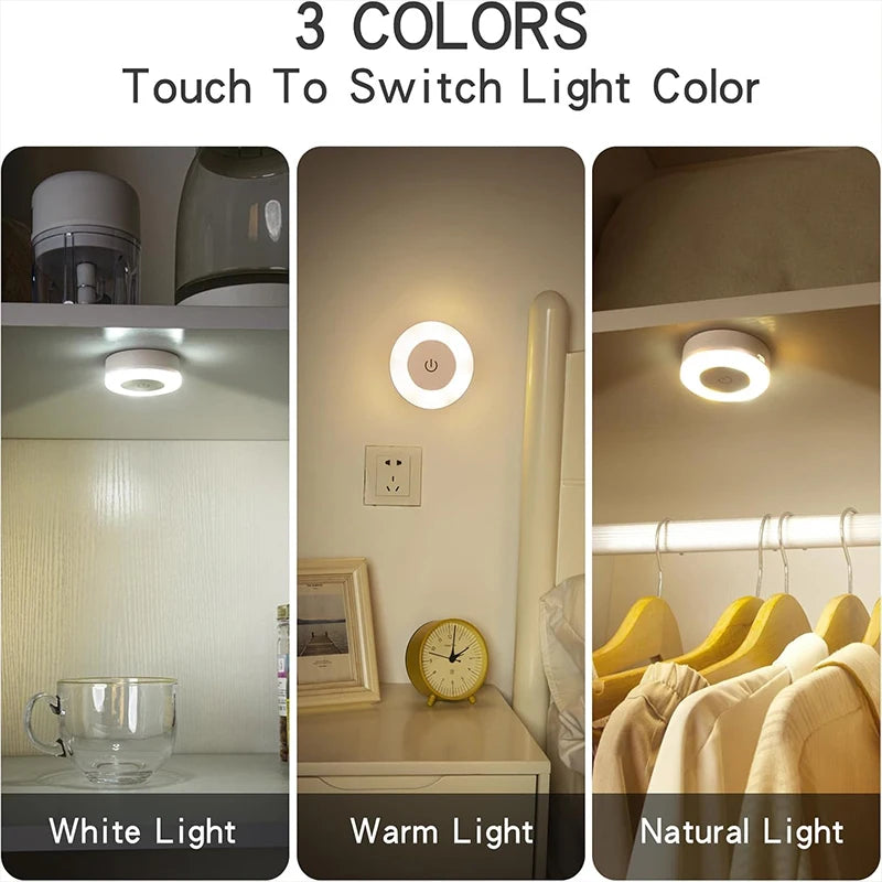 Showlu Smart Super-Cheese LED touch tap light mounted on a wall, featuring a playful cheese shape and bright LED illumination
