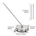Showlu Smart General rotary surface cleaner with durable plastic housing and adjustable spray nozzles for efficient cleaning.