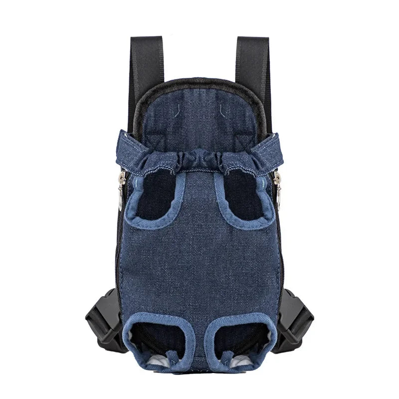 Showlu adjustable mesh pet carrier backpack for cats and dogs, featuring breathable design and comfortable shoulder straps.