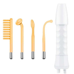 Facial Skin Care High Frequency Facial Wand Portable Hand-Held High Frequency Facial Machine with 4 Pcs Different Tubes