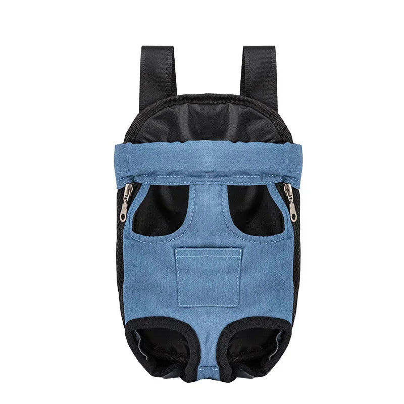 Showlu adjustable mesh pet carrier backpack with breathable design, suitable for cats and small dogs.