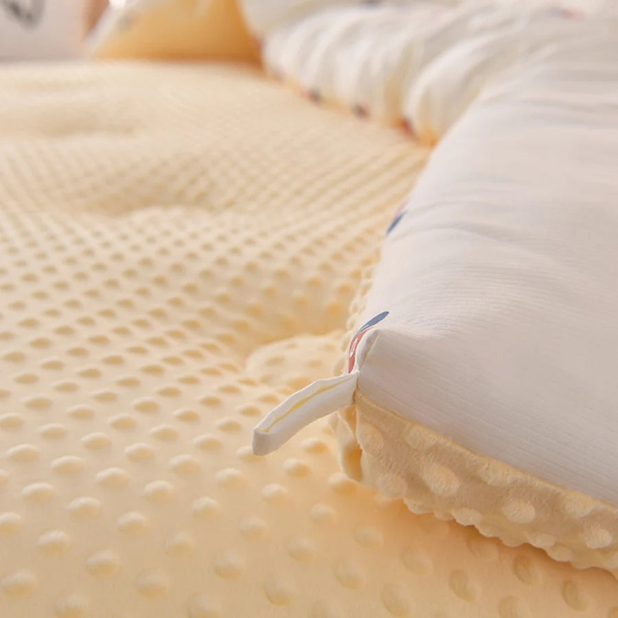 KDJEIKZ  Microfiber is thickened by 3D beanie velvet to protect the warm winter blanket by single double fall and winter