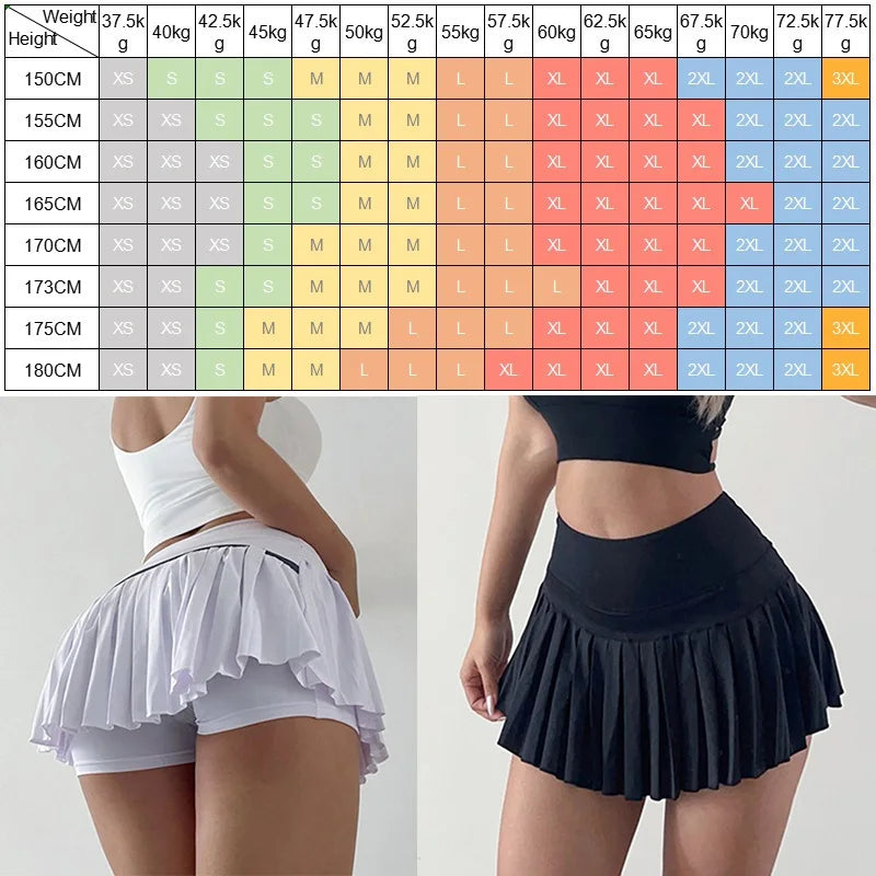 Showlu Fashion Cloud Hide quick dry sports skort for women, high waist gym dance tennis cycling workout shorts, XL size.