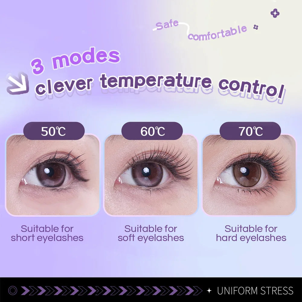 Showlu Smart General heated eyelash curler with ergonomic handle and heating element for curling eyelashes effectively.