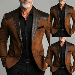 Designer Classic Men's Suit Coat Notched Lapel Tuxedos Peaked Breasted Groom Wear Business Party Only Blazer Customized