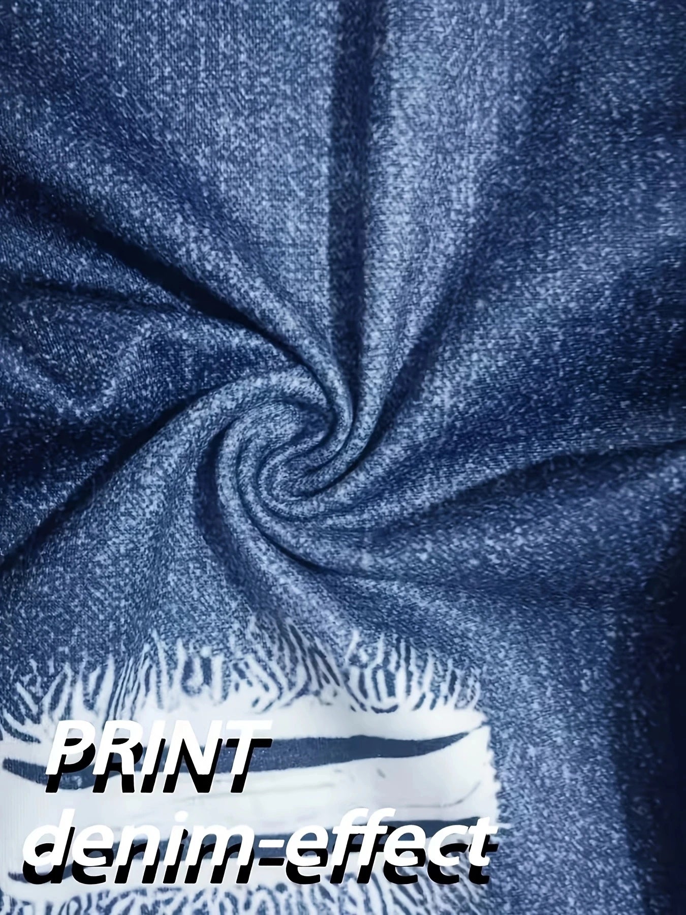 【Non-Denim】Women's Faux Denim Print Leggings, Sports Casual Skinny Pants, Thin Soft Skin-Friendly Yoga Pants, All-Season Long Pa