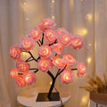 Heinast LED Rose Flower Tree Table Lamp by SHOWLU FASHION STORE with USB warm white night light for cozy ambiance
