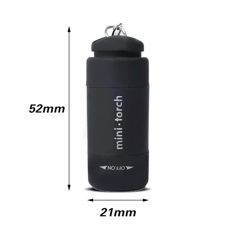 Showlu portable LED micro pocket flashlight with USB rechargeable keychain, compact design and bright light for everyday use.