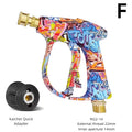 Showlu Smart General pressure washer foam gun attached to a hose, ready for car washing with thick foam spray.