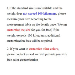 Text explaining customization options for size and color for a men's suit.