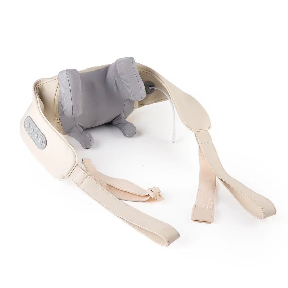 Showlu Smart General electric deep tissue massage shawl for neck and shoulders, featuring adjustable settings and soft fabric.
