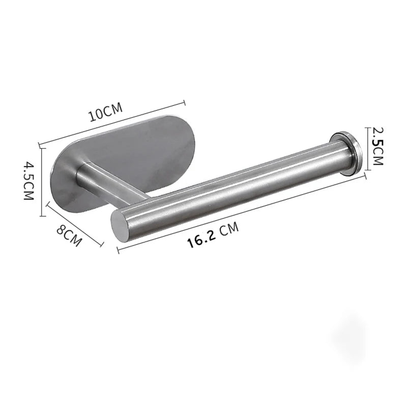 Wall mounted paper towel holder by Showlu Smart General, featuring a sleek metal design for easy kitchen organization.