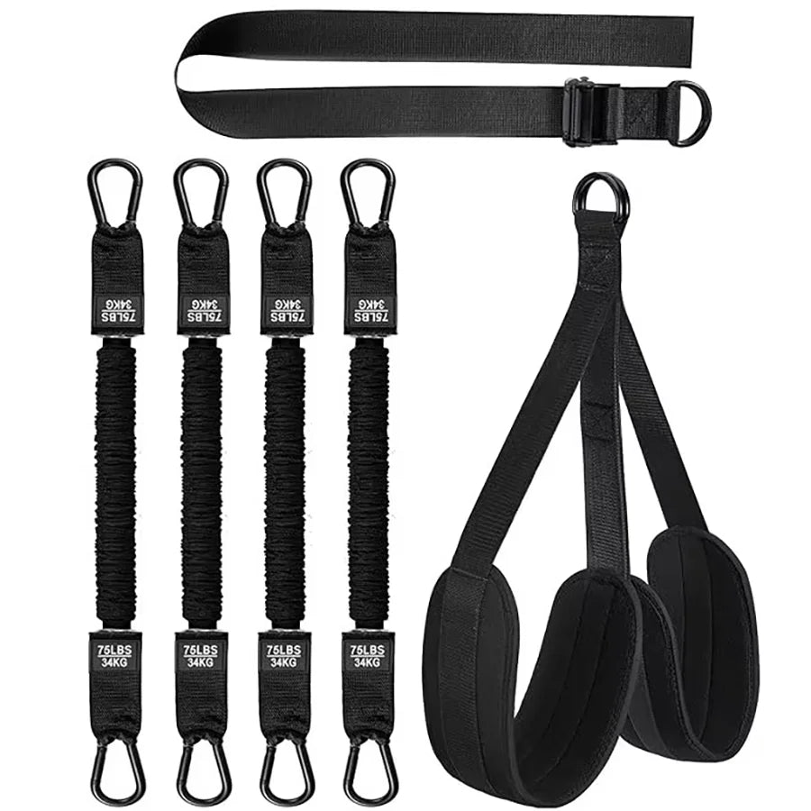 Showlu Pull Up Assistance Bands Set for strength training and workout support, featuring durable straps for resistance exercises.