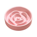 Ceramic pet slow food bowl for dogs and cats, easy to clean, anti-suffocation, anti-overturning feeding dish from Showlu Fashion Store