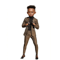 2 Piece Boy Suit Wedding Tuxedo Kids Jacket Pants Slim Fit Custom Clothes Luxury Kids Blazer Set 2 - 16 Years Old