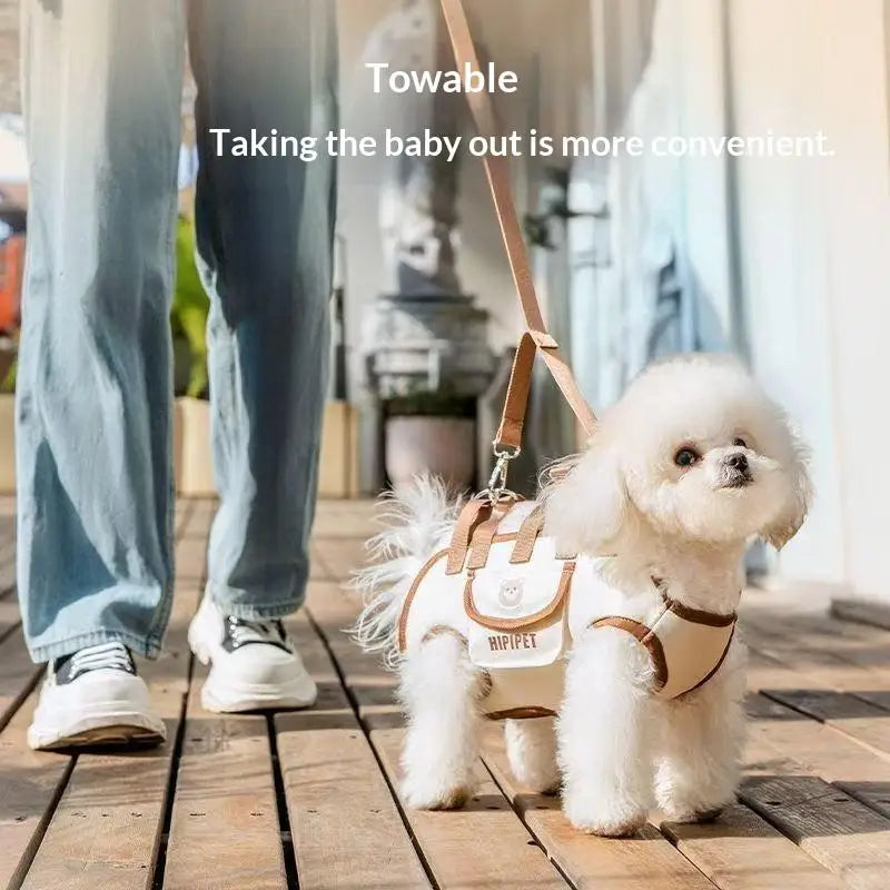 Showlu Pet Travel Carrier for small breeds, portable shoulder bag made of durable material with mesh panels for ventilation.