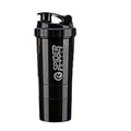 3 Layers Shaker Protein Bottle Powder Shake Cup Water Bottle Plastic Mixing Cup Body Building Exercise Bottle