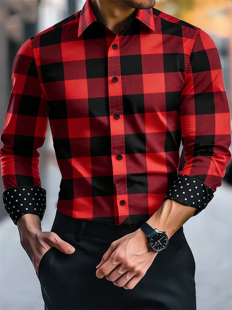 Yellow checkered slim fit silk bamboo long sleeve shirt for men by Showlu Fashion Store, displayed flat on a white background.
