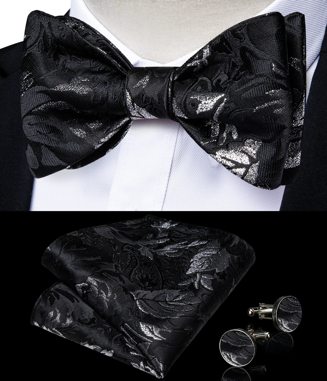 Brand New Men's Bow Tie Teal Green Blue Paisley Floral Silk Bow Tie Wedding Party Butterfly Bowknot Men Tie Accessories DiBanGu