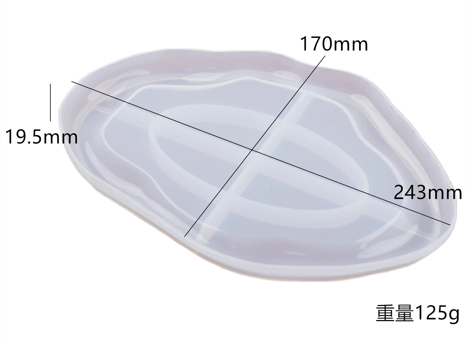 Three-layer crystal silicone mold for fruit-shaped tea plates, epoxy resin craft, and home decoration, by Showlu Fashion Store