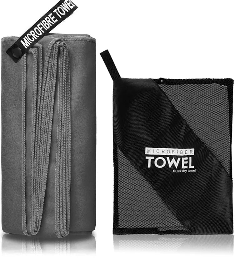 SHOWLU microfiber sports towel, quick-drying and lightweight, ideal for gym, swimming, and beach activities.