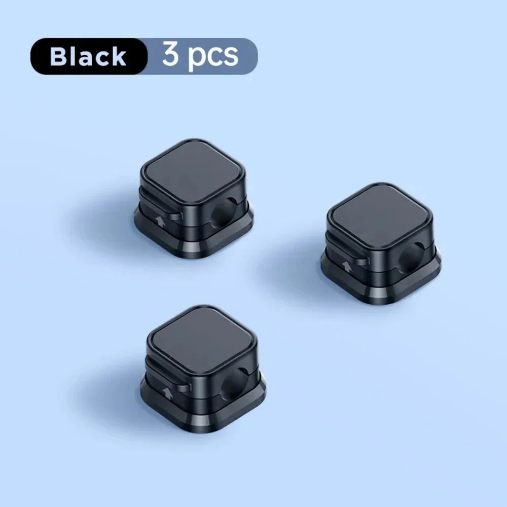 Showlu Smart General magnetic cable clips organizer holding and managing desk wires and cables for a tidy workspace.