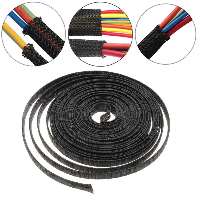 Showlu Smart General hose protection sleeve wrapped around garden hose for durability and protection against wear and tear.
