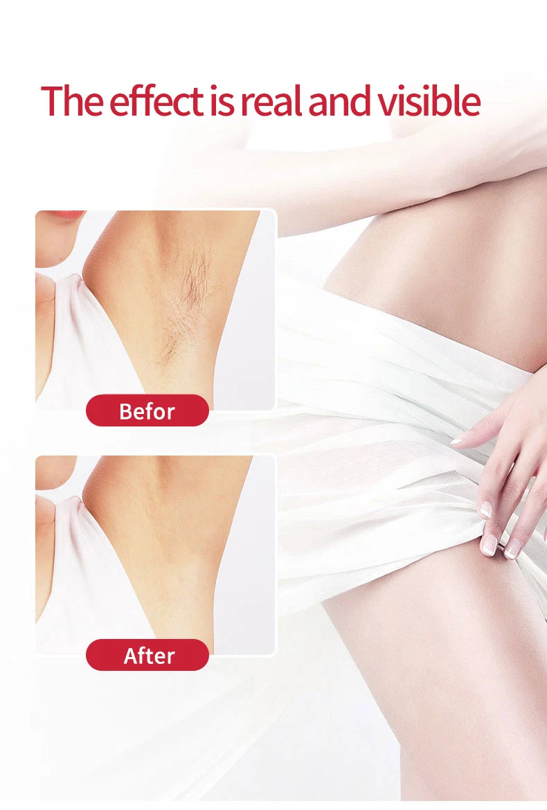 Portable rechargeable women’s facial hair remover by Showlu Smart General, compact device with gentle skin contact for hair removal.