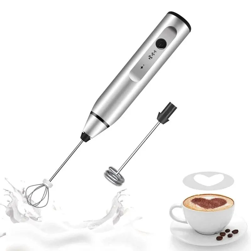 Showlu Smart General mini coffee frother handheld device for frothing milk and creating creamy coffee drinks.