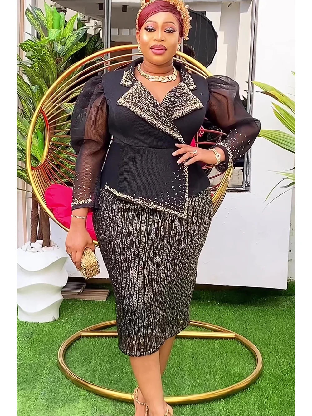 Elegant African Dresses for Women 2025 New Africa Clothing Plus Size Turkey Wedding Party Long Dress Dashiki Ankara Outfits Robe