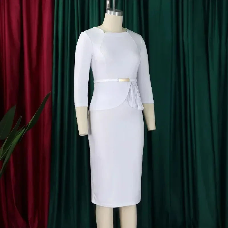 African bodycon dress by SHOWLU FASHION STORE featuring a colorful, elegant dashiki design in polyester fabric.