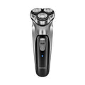 Showlu Smart General ENCHEN Blackstone 3D rotary electric shaver with multiple rotary heads on a black background.