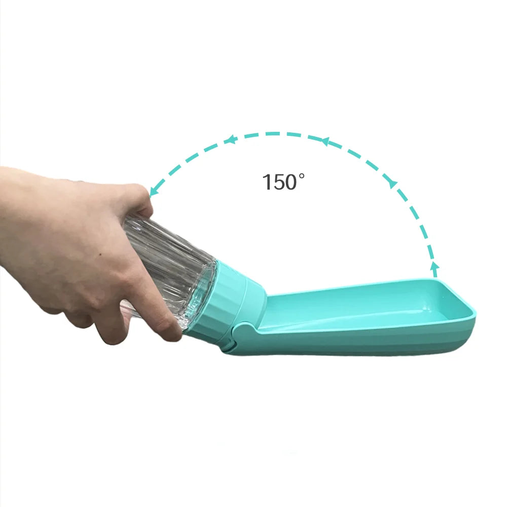 Holapet portable dog water bottle with foldable outdoor pet drinking bowl, compact and convenient for pet hydration on the go.