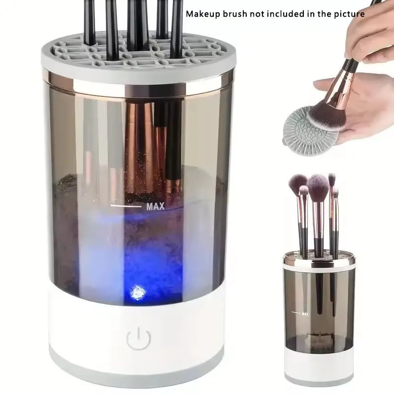 Showlu Smart Electric Makeup Brush Cleaner USB device for automatic deep cleaning of makeup brushes.