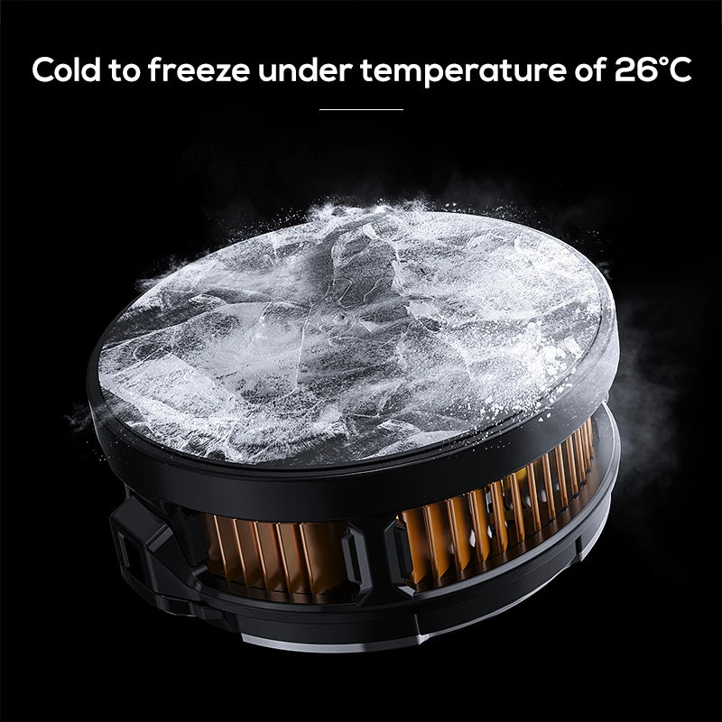 Showlu Smart General phone cooling fan attached to a smartphone to prevent overheating during use.