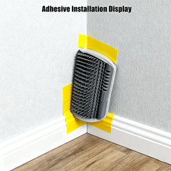 Wall-Mounted Cat Self Groomer with Massage Comb Brush for Kittens and Puppies Grooming Relaxation
