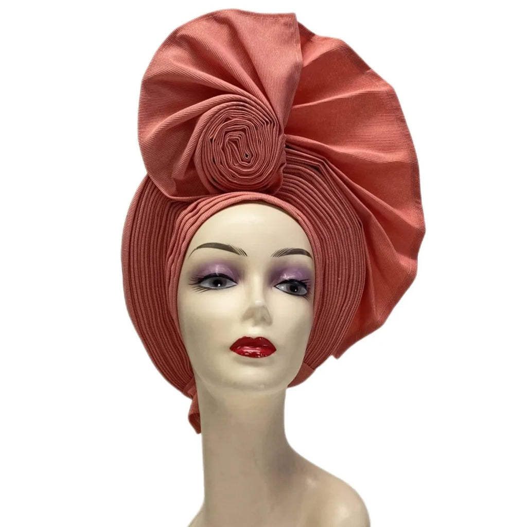 Aso Oke Nigeria For Traditional Marriage Nigeria Auto Gele Women Headtie Nice African Bonnet Hat For Lady Party