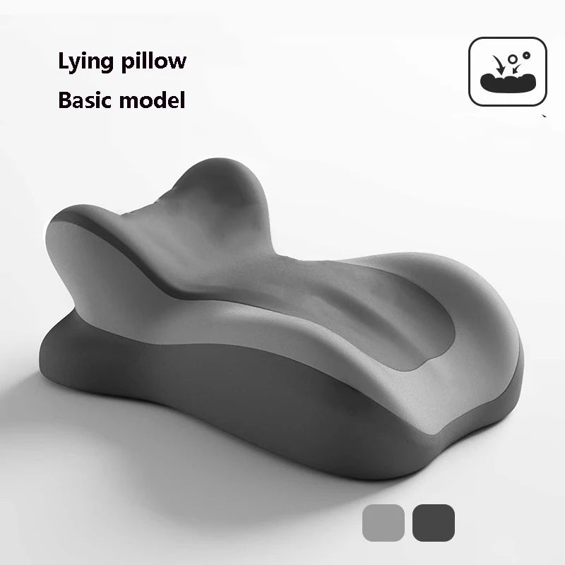Showlu Memory Foam Pillow ergonomic wedge for neck and leg support, featuring contoured design for comfortable positioning