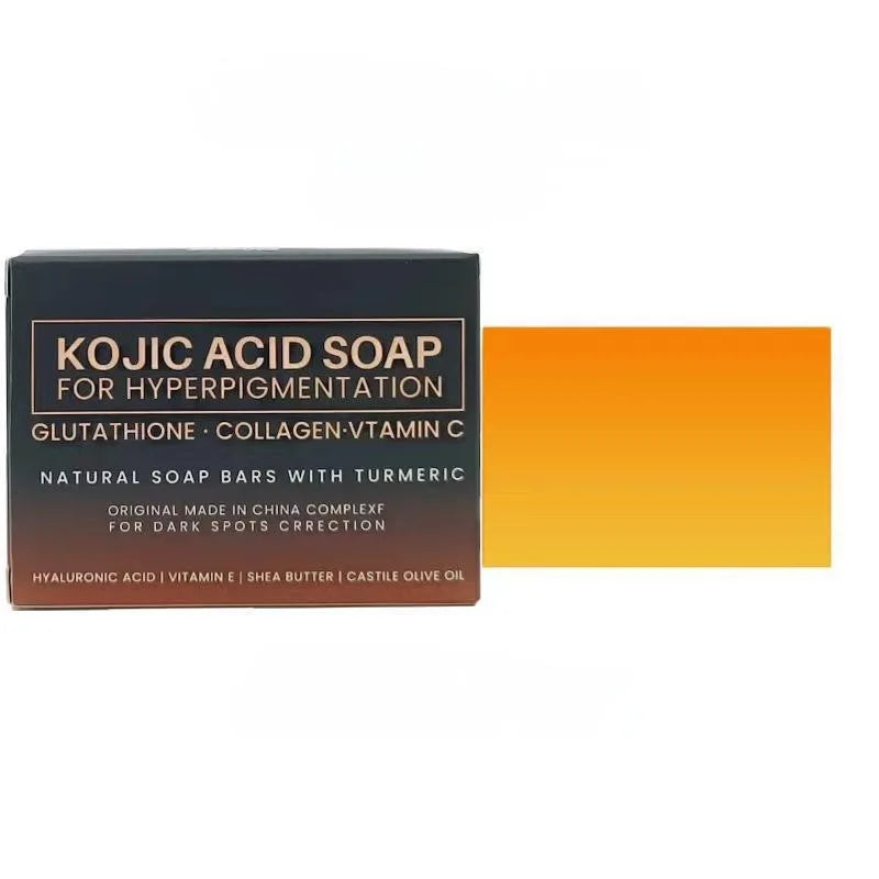 Handmade Kojic Acid dark spot remover whitening soap with deep cleansing, moisturizing, and skin-brightening benefits.