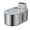 Showlu Fashion VOFORD 3.0L stainless steel wireless cat water fountain with motion sensor and modern design.