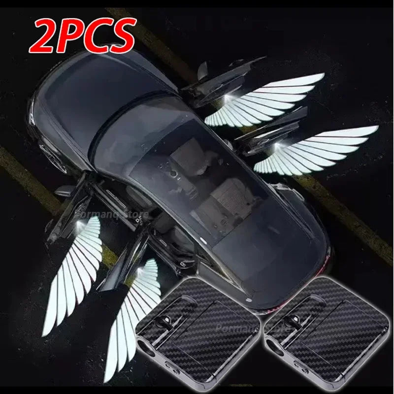 Showlu Smart General car door logo projector displaying illuminated logo on ground for stylish vehicle entry.