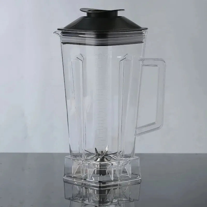 2-liter transparent silver crest blender spare jug with handle, replacement cup for Showlu Fashion Store blender.