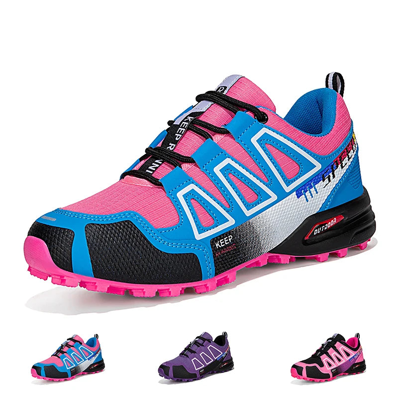 Women's waterproof hiking and walking shoes from Showlu Fashion Store, designed for outdoor sports, travel, running, and cycling.