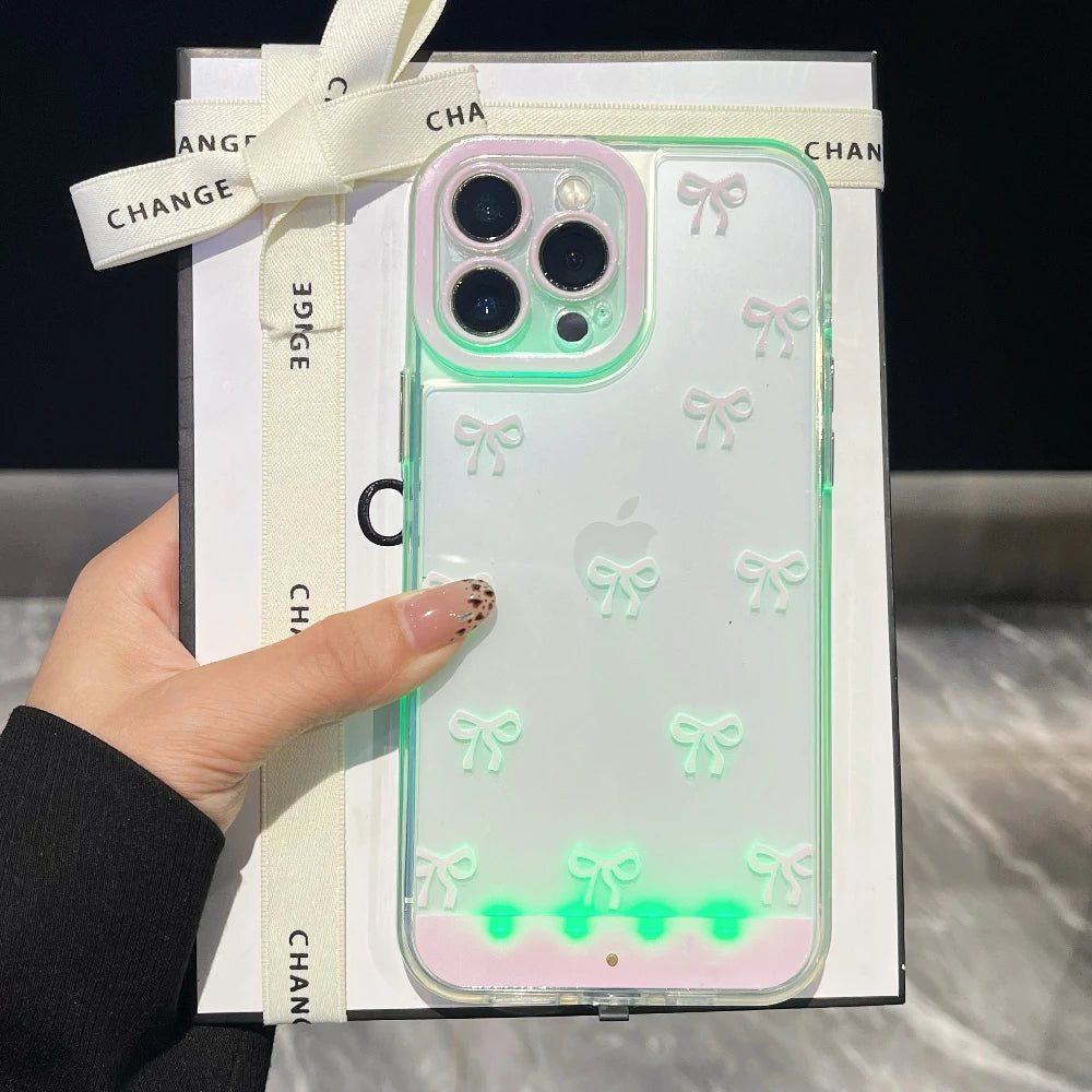 Showlu Smart General LED phone case with built-in lighting for Samsung Galaxy S8, featuring a sleek design and glowing LED accents.